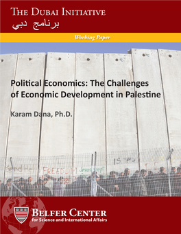 The Challenges of Economic Development in Palestine