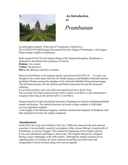 Prambanan-An-Introduction.Pdf