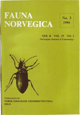 Diptera) of Norwayl)