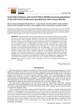 Acta Scientiarum ISSN On-Line: 1807-8621 Doi: 10.4025/Actasciagron.V41i1.42714