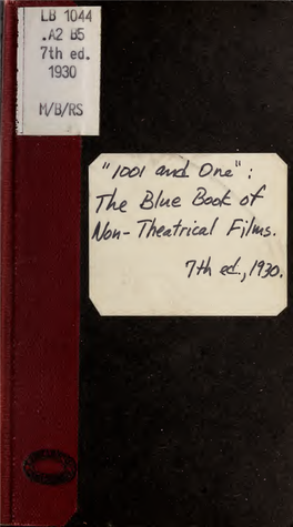 The Blue Book of Non-Theatrical Films
