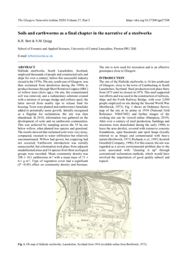 Soils and Earthworms As a Final Chapter in the Narrative of a Steelworks