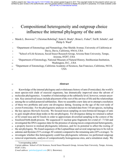Compositional Heterogeneity and Outgroup Choice Influence