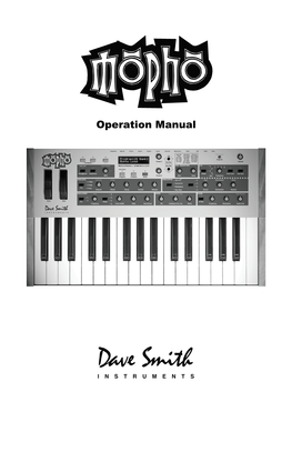 Mopho Keys Manual