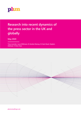 Research Into Recent Dynamics of the Press Sector in the UK and Globally