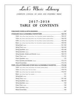 Solo & Ensemble 2017-2018.Pdf