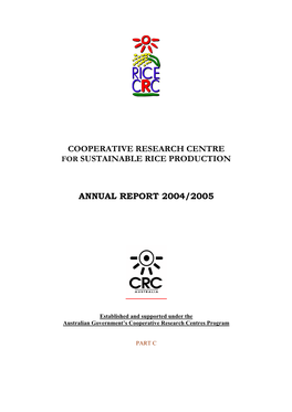 Cooperative Research Centre for Sustainable Rice Production