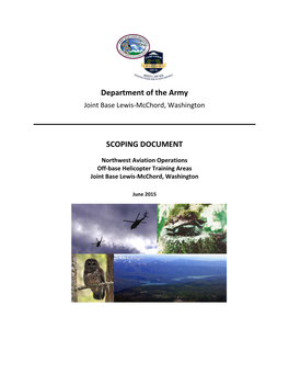 Department of the Army SCOPING DOCUMENT