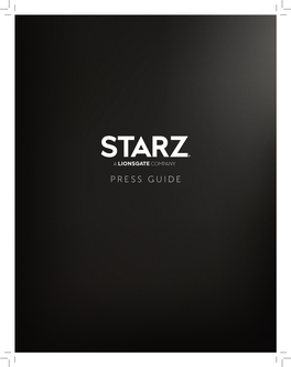 Starz Media Guide