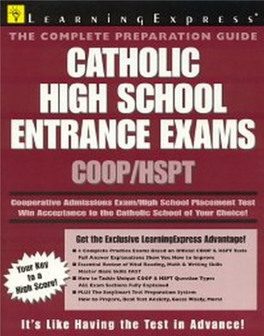 Catholic High School Entrance Exams COOP/HSPT