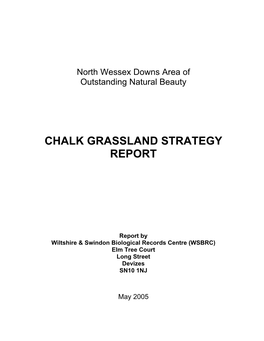 Chalk Grassland Strategy Report