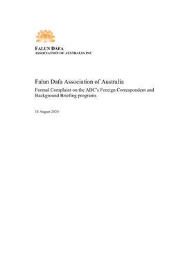 Falun Dafa Association of Australia Inc