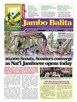 Jambo Balita Miscellanews in FOCUS: CAMP VENUE How Much Energy Is Energypresent at the Park? (And Other Facts About the Central Point of the Jamboree)