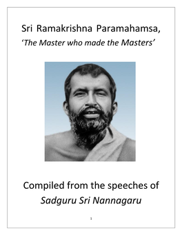 Sri Ramakrishna Paramahamsa, ‘The Master Who Made the Masters’