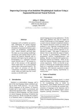 Improving Coverage of an Inuktitut Morphological Analyzer Using a Segmental Recurrent Neural Network