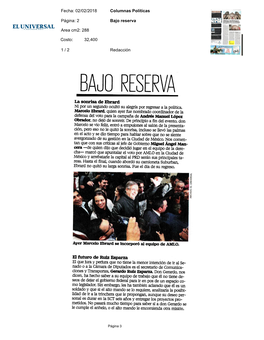 Bajo Reserva