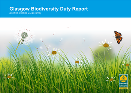 Glasgow Biodiversity Duty Report (2017/18, 2018/19 and 2019/20)