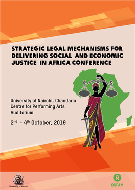 Strategic Legal Mechanisms for Delivering Social and Economic Justice in Africa Conference