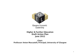 GEL Higher and Further Education Workstream Action Plan