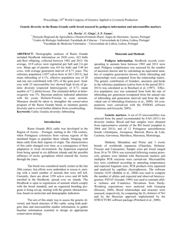 Proceedings, 10Th World Congress of Genetics Applied to Livestock Production