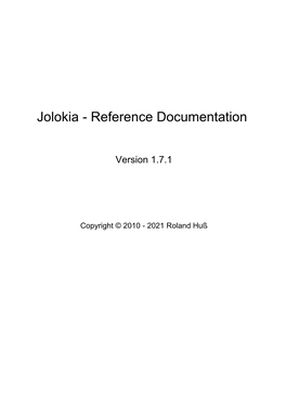 Reference Documentation