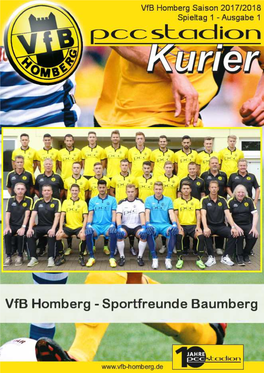 Vfb Homberg Kurier 20172018 01 Hp.Pub