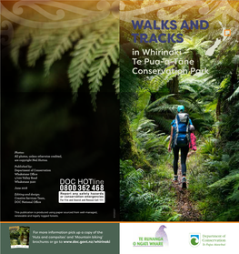 WALKS and TRACKS in Whirinaki Te Pua-A-Tāne Conservation Park
