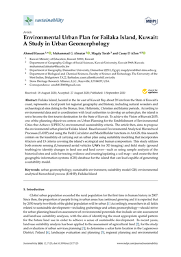 Environmental Urban Plan for Failaka Island, Kuwait: a Study in Urban Geomorphology