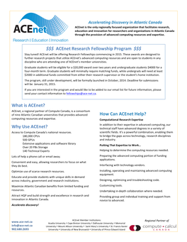 2014-07 Acenet Fellowship Program