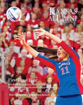 KANSAS ALUMNI MAGAZINE (ISSN 0745-3345) Is Published by the Women’S Cross Country Logs Best-Ever NCAA Run