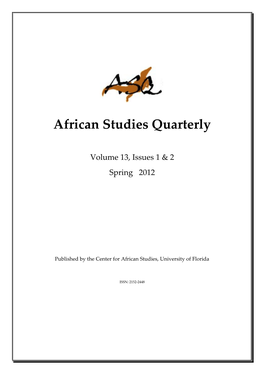 African Studies Quarterly