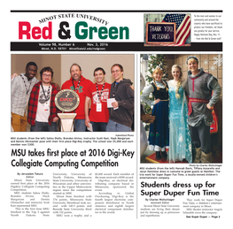 MSU Takes First Place at 2016 Digi-Key Collegiate Computing Competition