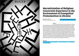 Narrativization of Religious Conversion Experience in the Environment of Evangelical Protestantism in Ukraine