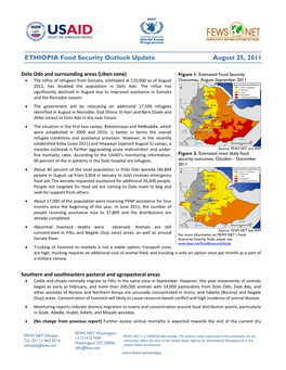 ETHIOPIA Food Security Outlook Update August 25, 2011