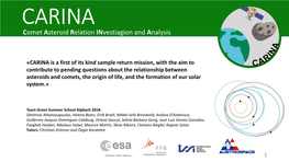 Comet Asteroid Relation Investiagion and Analysis