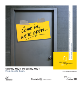 2008 Open House Design Montréal Program