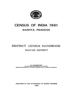 District Census Handbook, Bastar