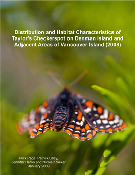 Distribution and Habitat Characteristics of Taylor's