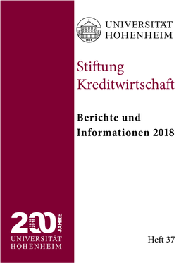Stiftungsbericht Von 2018