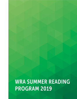 Wra Summer Reading Program 2019