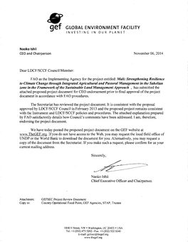 Council Notification Letter