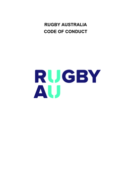 Rugby Australia Code of Conduct