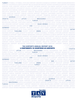 2016 Annual Report Airport Operations of Tav and Adp