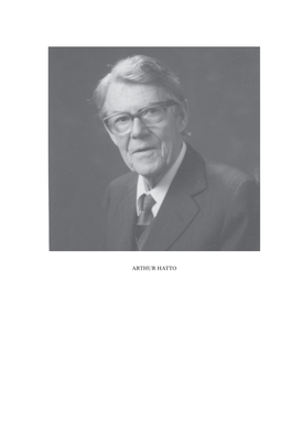 ARTHUR HATTO Arthur Thomas Hatto 1910–2010