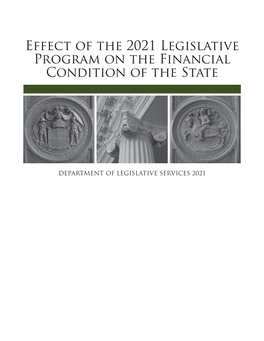 Effect of the 2021 Legislative Program on the Financial Condition of the State