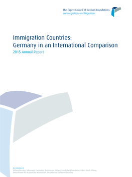 Immigration Countries: Germany in an International Comparison 2015 Annual Report