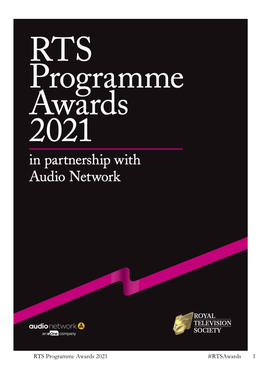 RTS Programme Awards 2021 #Rtsawards 1