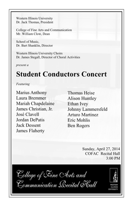 Student Conductors Concert