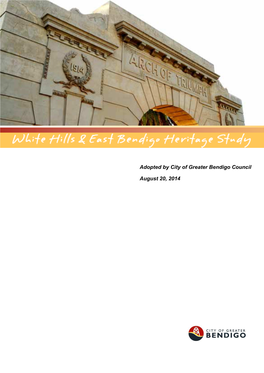 White Hills & East Bendigo Heritage Study
