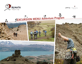 EXCURSION MENU Adventure Program Requires a Good Level of ﬁtness